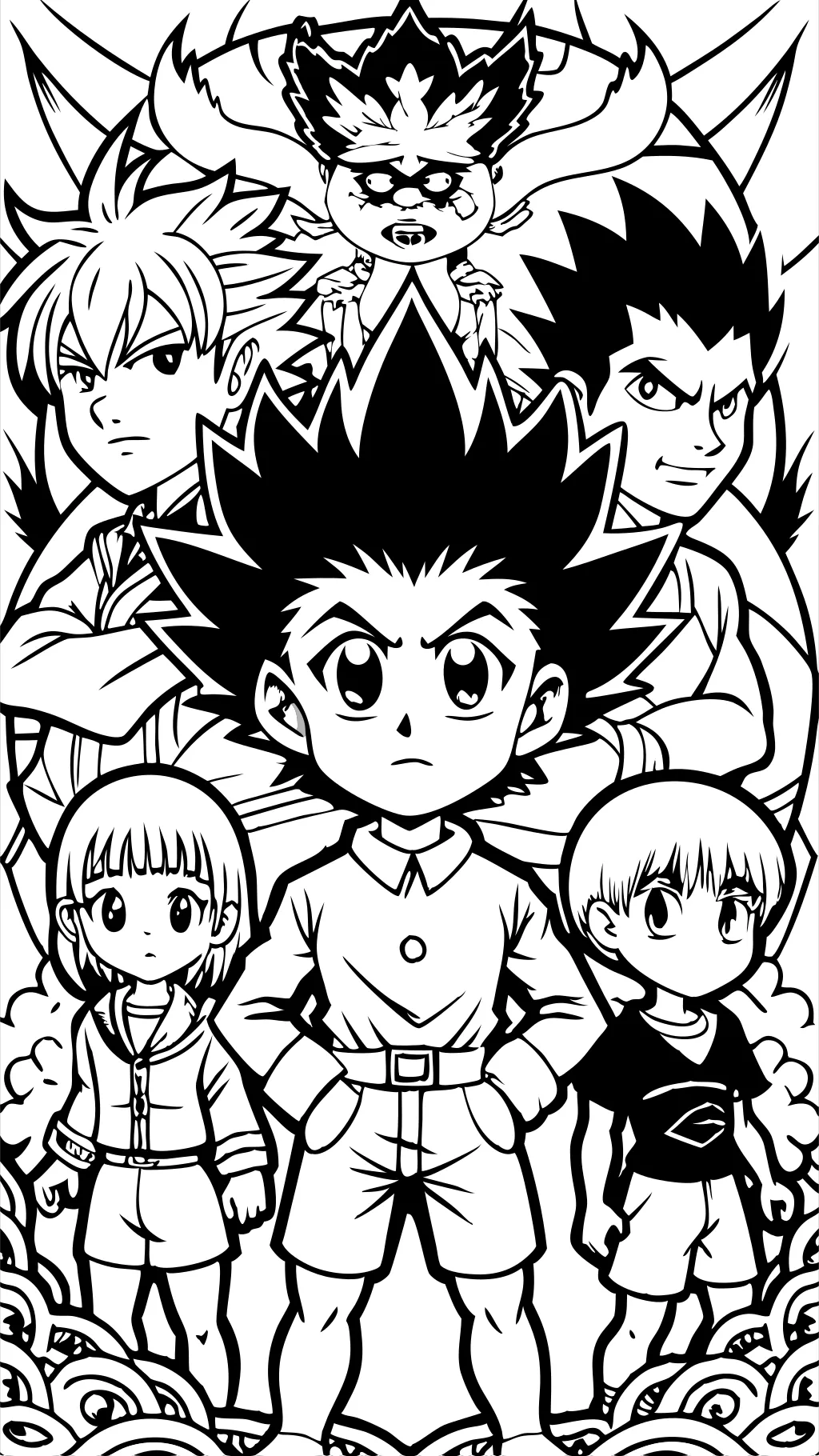 HXH Páginas para colorear